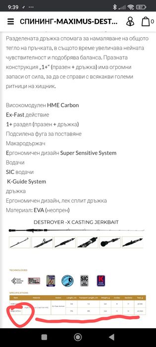 Maximus Destroyer-X 40-100 джърк въдица