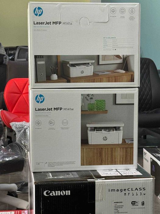 Принтер HP LaserJet MFP M141a МФУ 3в1 лазерный ч/б перечисления есть