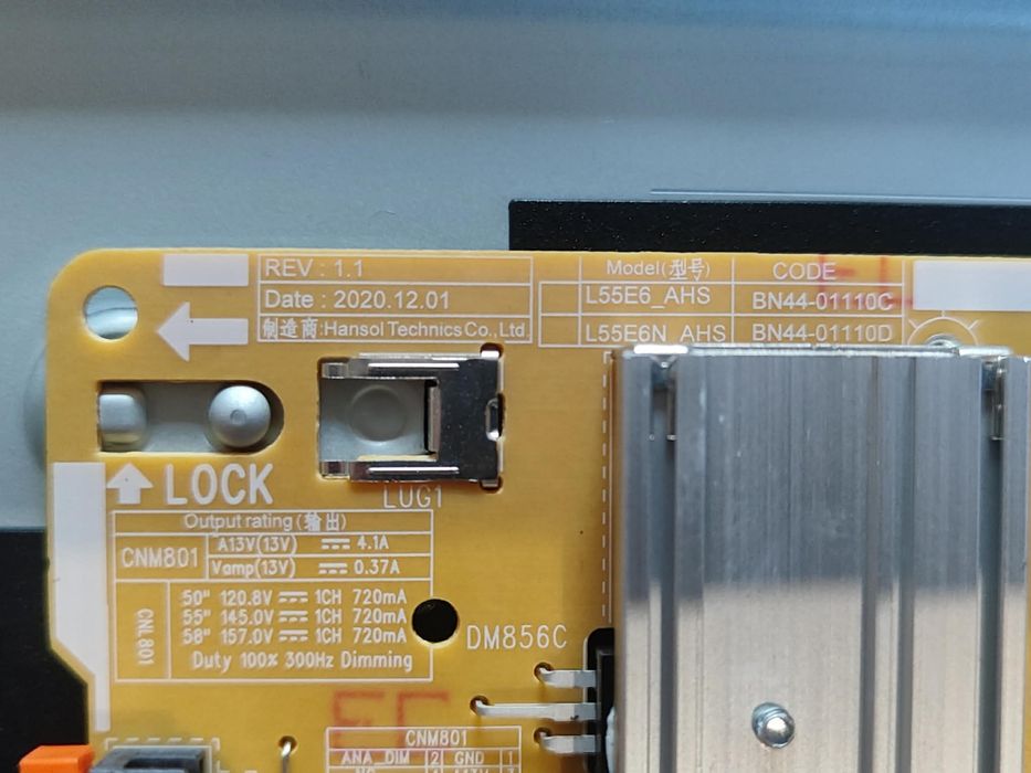 Main board BN94-17512M / BN41-02844 от TV SAMSUNG UE55AU8072U на части