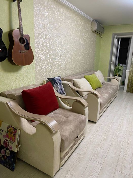 Продам  комплект диван (еврокнижка)+кресло кровать