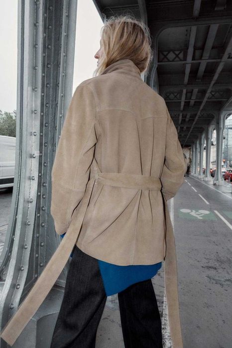 Яке/ сако ZARA от естествена кожа