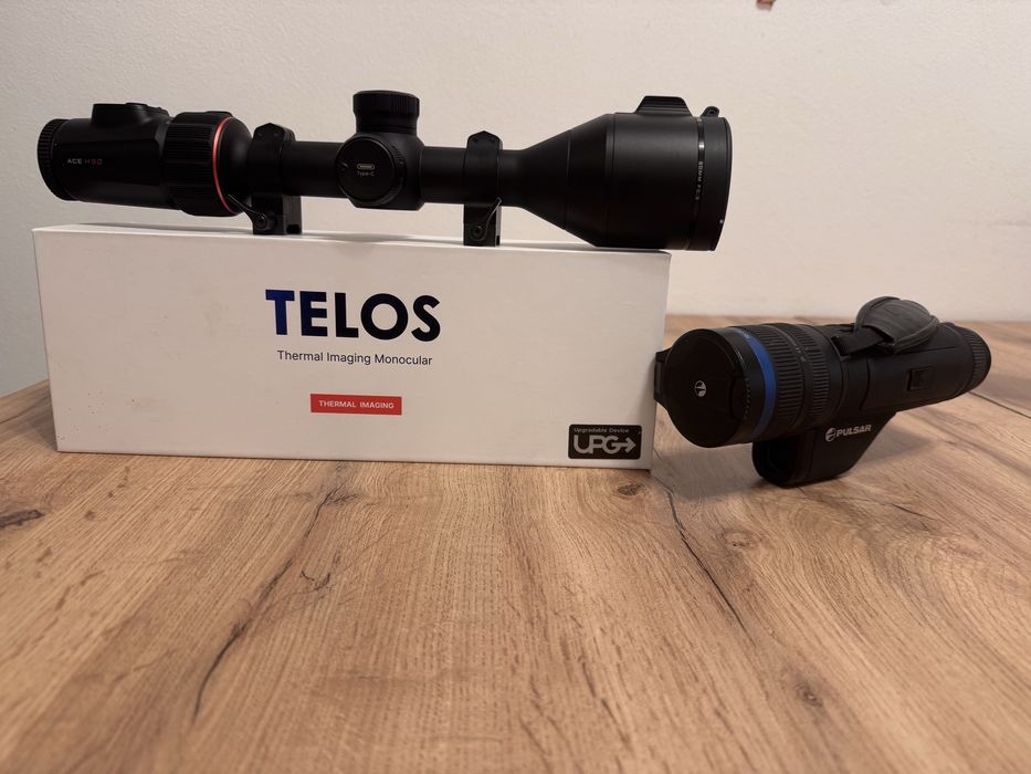 Pachet: Nocpix ACE H50 + suporți/inele de prindere + Pulsar Telos LRF XP50 + acumulator de rezervă