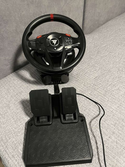 Thrustmaster T-128 гейминг волан, черен, за PlayStation 5, PlayStation 4, PC