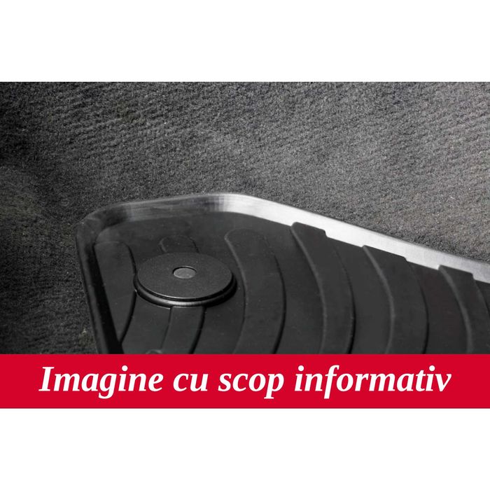 Set covorase auto din cauciuc Fiat 500X 02.2015-, Jeep Renegade 02.2015-, Negru, Gledring, 4 buc