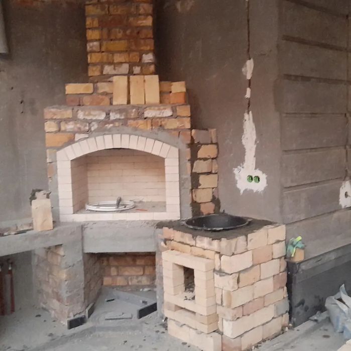 Летний кухня и камин