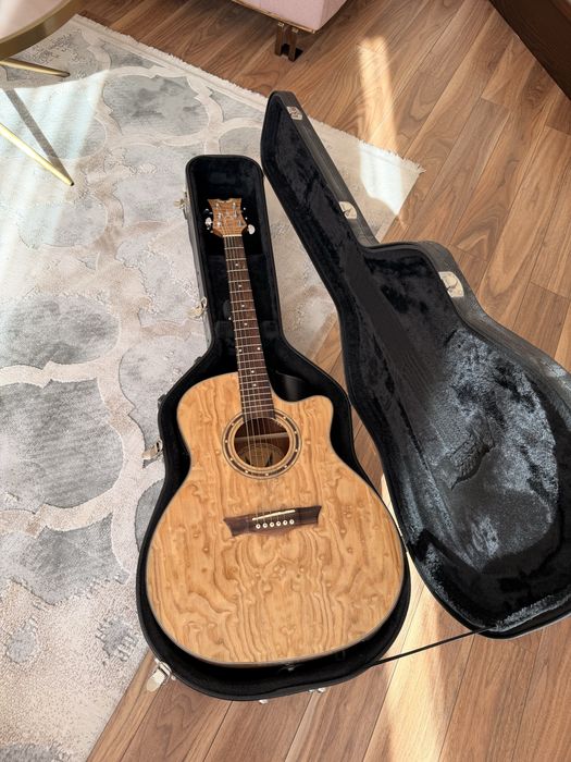 Chitară acustică-electrică Dean EQA GN Exotica, impecabilă