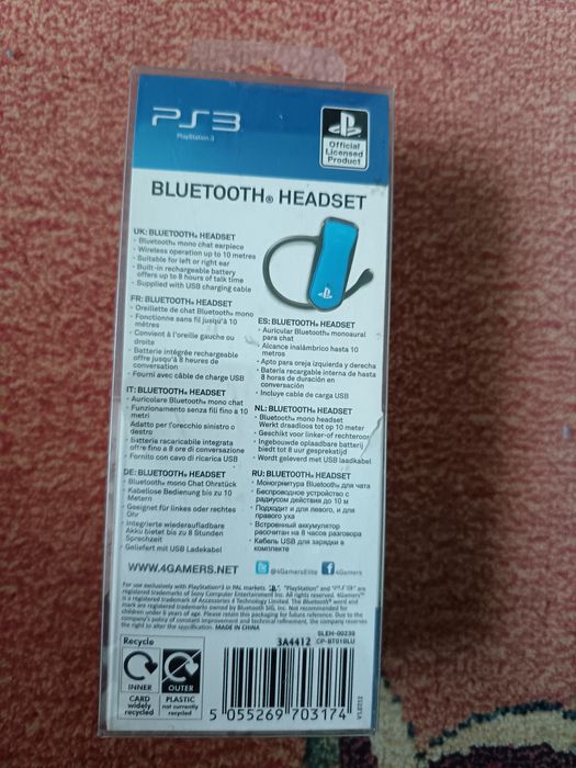 Casca Bluetooth PS3 4Gamers - Noua