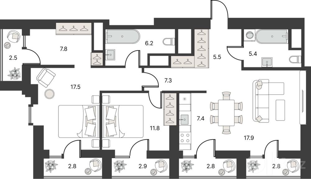 Продаётся Эксклюзивный PENTHOUSE ЖК Center one 4/29/30 Панорамный вид