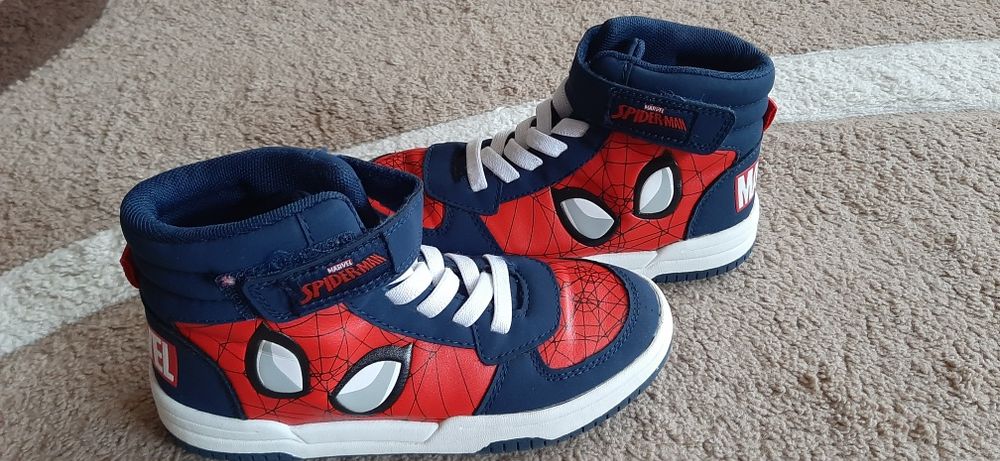Детски кожени високи маратонки SPIDERMAN MARVEL