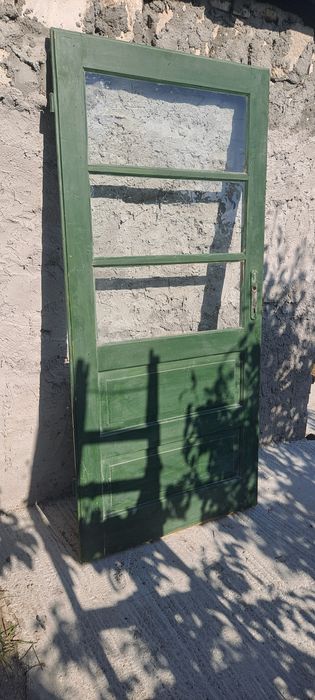 Usi Lemn Masiv Geam Lemn
