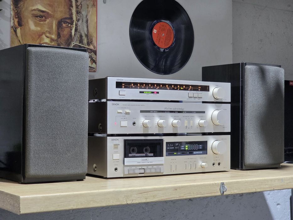 Linie audio DENON, amplificator pma-717, deck dr-171, tuner ,boxe hifi