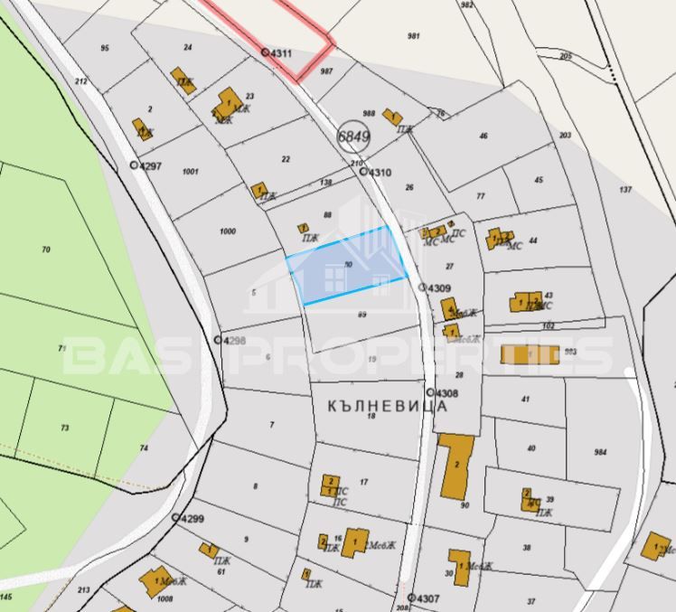 Парцел в София-с.Кокаляне площ 564