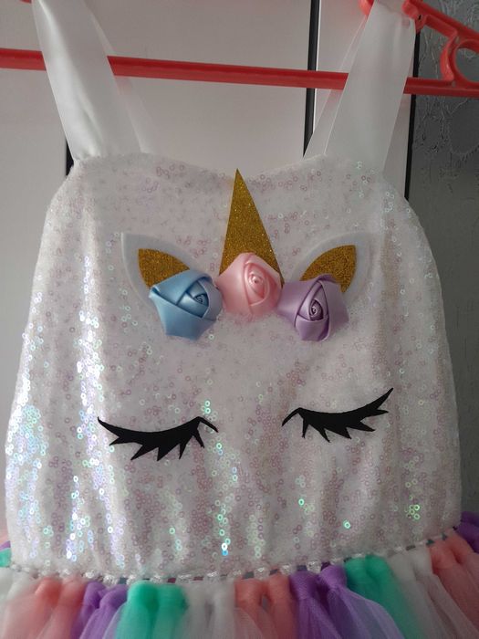 Рокля еднорог с пайети за момичета