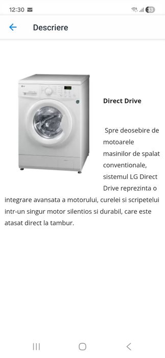 Masina de spalat LG F1256LD