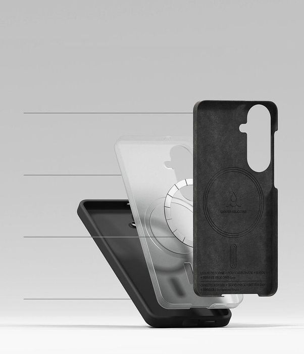 Ringke silicone magnetic (magsafe) за samsung galaxy s26 – black