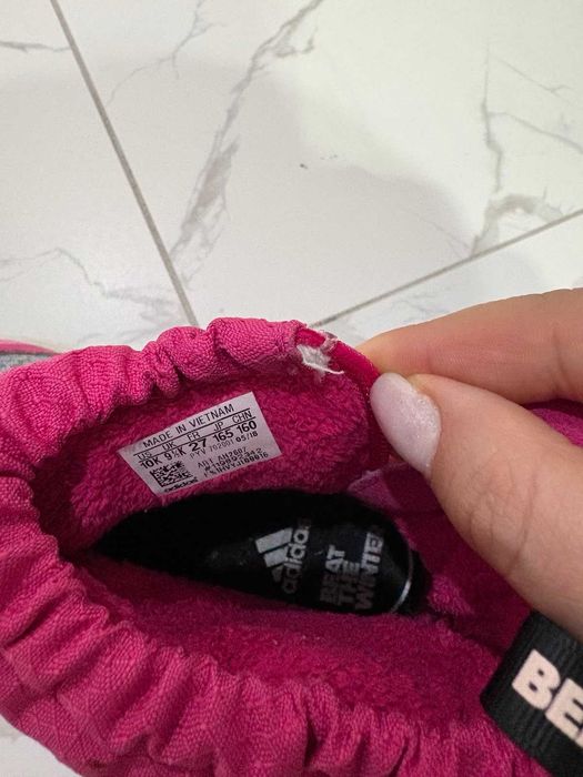 ADIDAS ЗИМНИ БОТУШИ ЗА МОМИЧЕ НОМЕР 27, С ЦИП - МЕКИ, ТОПЛИ, УДОБНИ