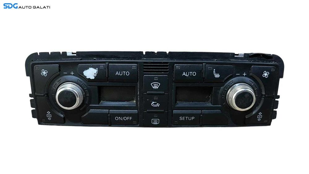Panou Modul Unitate Comanda AC Aer Conditionat Clima Dublu Climatronic Dual Zone cu Incalzire Scaun Scaune Audi A8 D3 2002 - 2008 Cod 4E0820043A [LC0728]