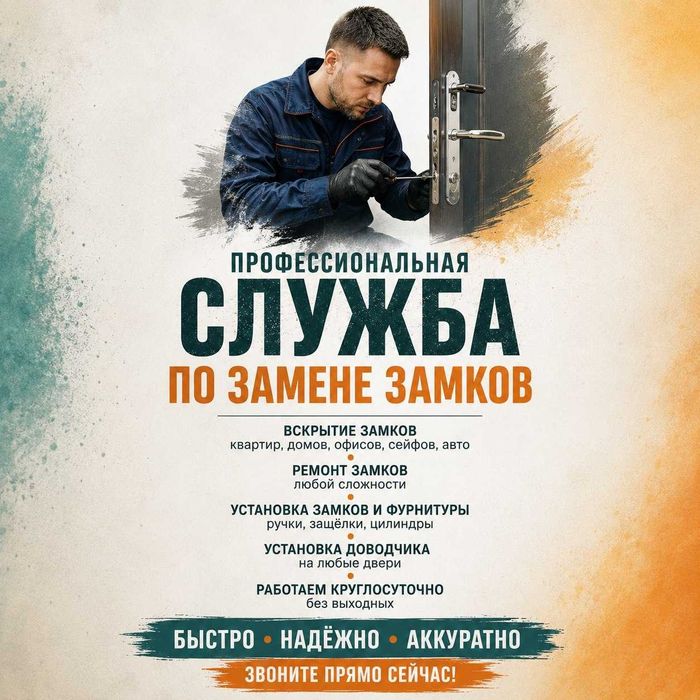 Установка замков / замена личинок, ремонт дверных замков, врезка