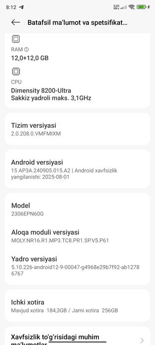 Xiaomi  mi  13T 12+12/256GB