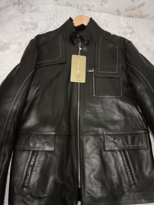 Мужская натуральная дубленка