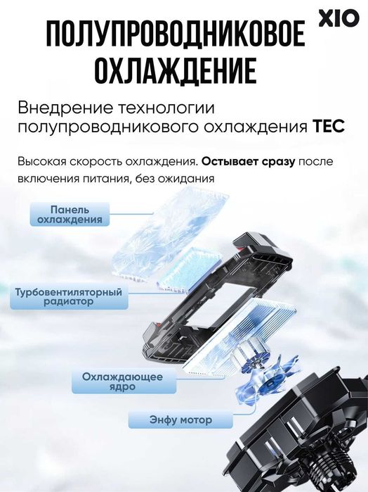 Держатель для смартфона с охлаждающим чипом