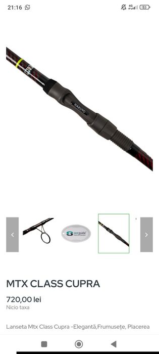 4 Lansete MTX CLASS CUPRA noi , nouțe