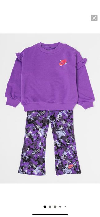 Nike детски суитшърт с принт и панталон - 2 части