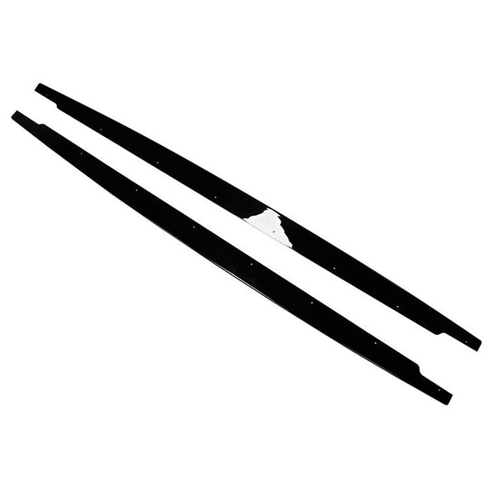 Prelungire prag laterale compatibil Audi A4 B9 2016-2024 negru lucios