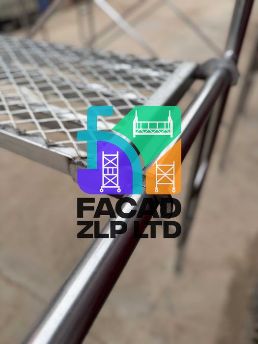 Леса строительные заводские, из оцинкованной стали, легкие, настил