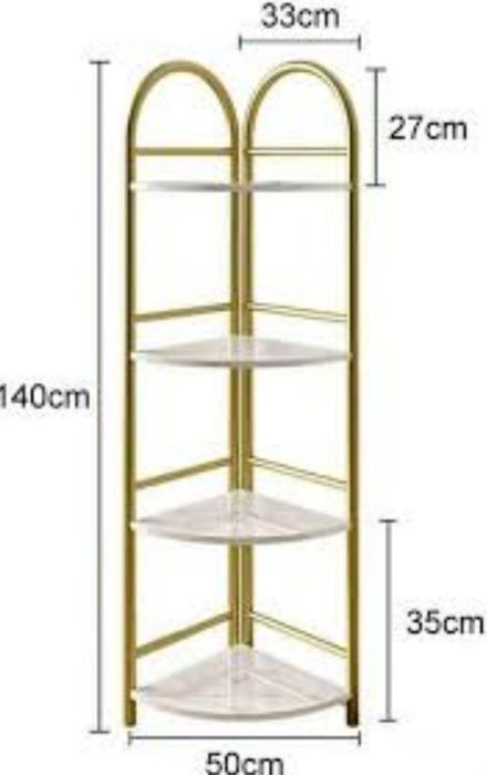 Роскошная угловая полка этажерка для интерьера