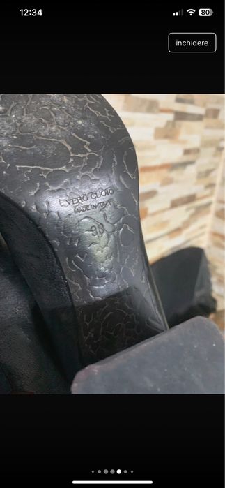 Pantofi piele stil sandale