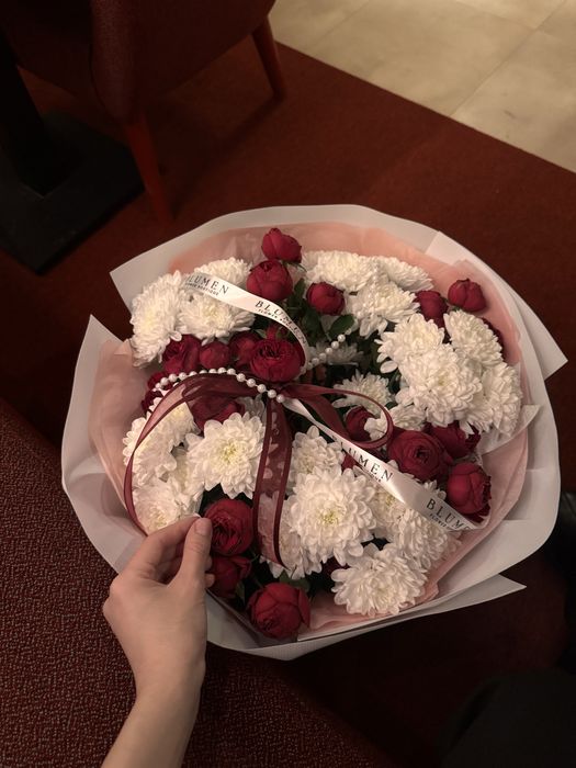 Букет из живых цветов