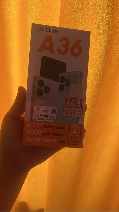 ZTE A36 новый әлі ашылмаған