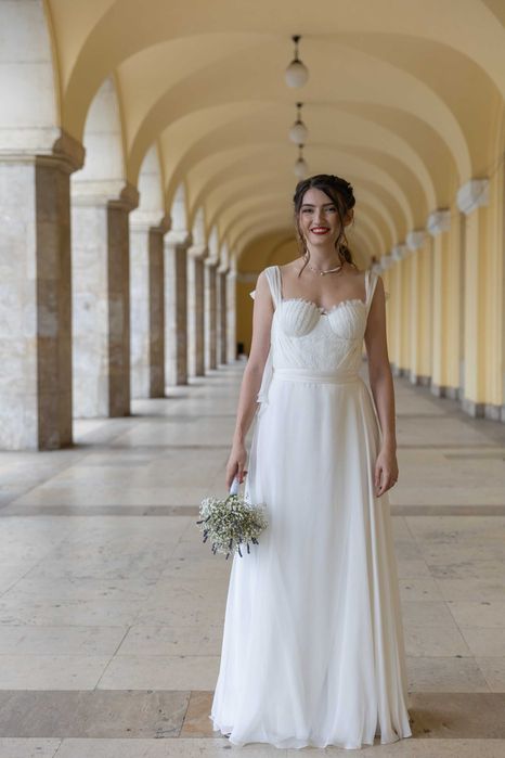 Rochie mireasa, de matase - Atelier Reverie, S-M