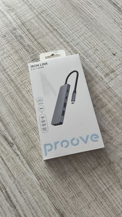 USB-C хъб Proove Iron Link 5в1 (HDMI, USB 3.0, PD) - нов, запечатан