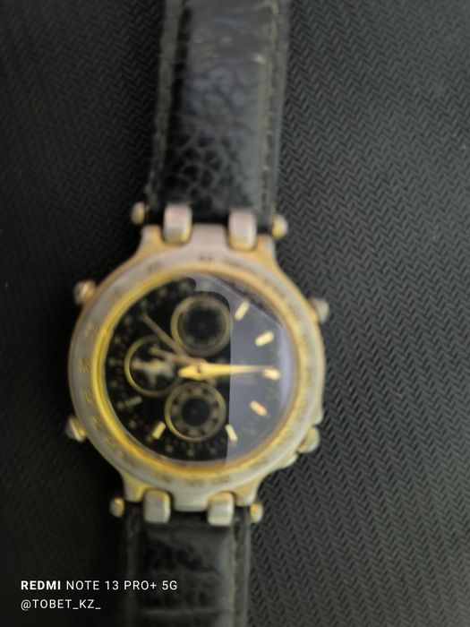 Позолоченные часы 24к