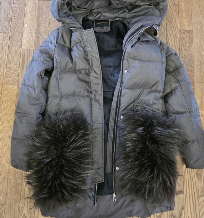 Geaca cu blană naturala