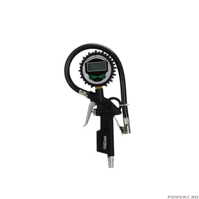 Pistol digital pentru umflat roti, manometru, reglare precisa a