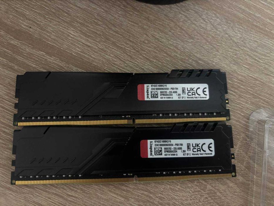 Рам памет Kingston FURY Beast Black DDR4 16GB 3200Mhz