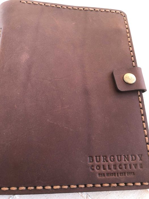 Калъф за пътуване BURGUNDY COLLECTIVE, есст. кожа ръчна изработка, ЮАР