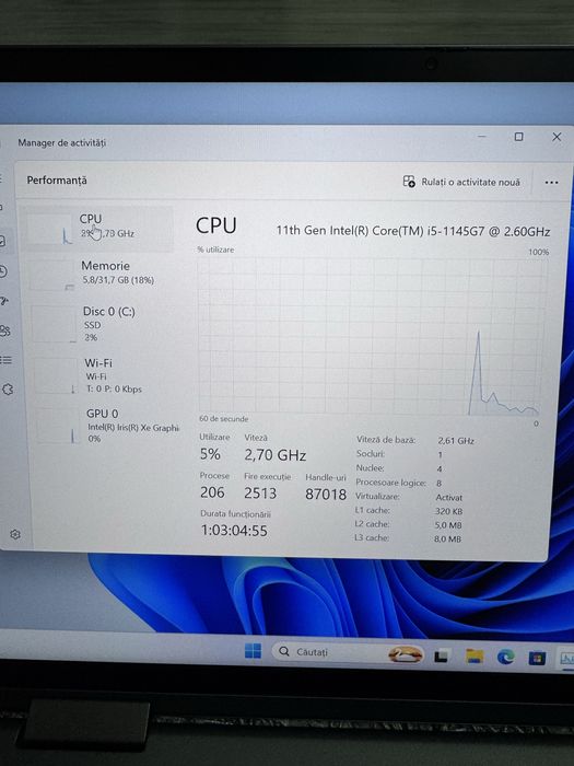 Laptop lenovo thinkpad x1 yoga 360 gen 6 i5 11th 32 gb ram 512 ssd