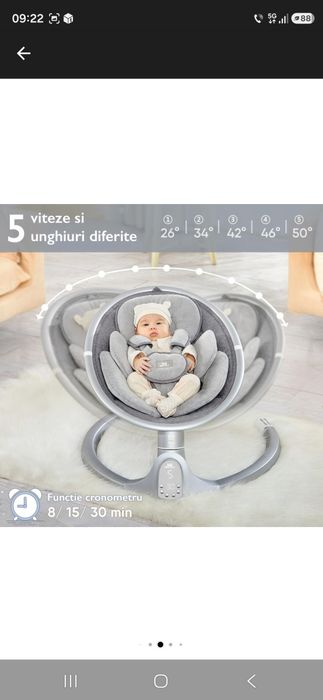 Leagăn Electric Bebeluși