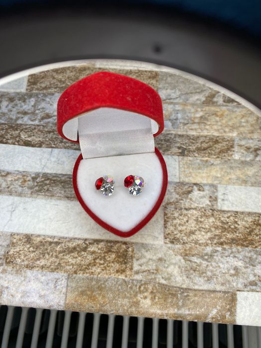 Cercei damă, handmade, argint - cristale Preciosa