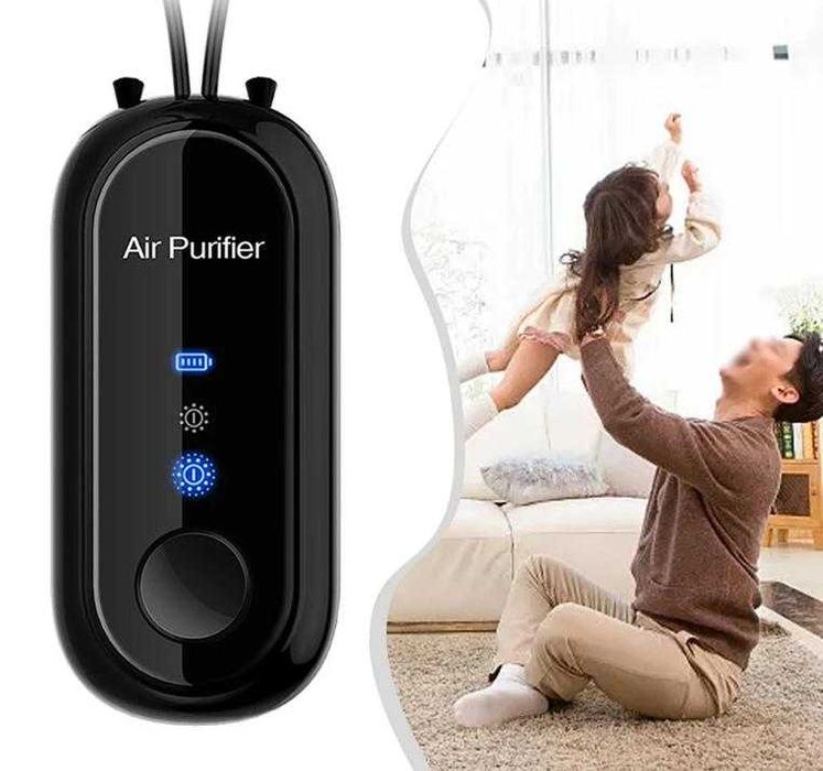 Фитнес Пречиствател Въздух Персонален Йонизатор Защита Вируси Бактерии