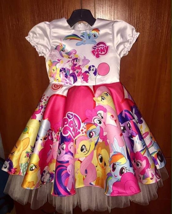 My little pony дизайнерска рокля 5 год ръст до 110см