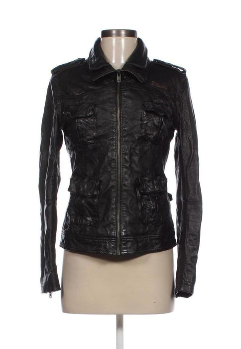 Дамско яке от естествена кожа Superdry