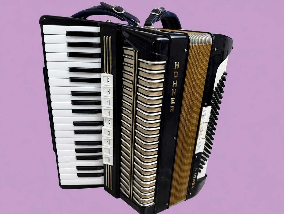 Acordeon Hohner Verdi 2,  96 basi negru