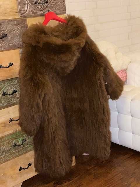 Палто 100% лисица*115см дължина