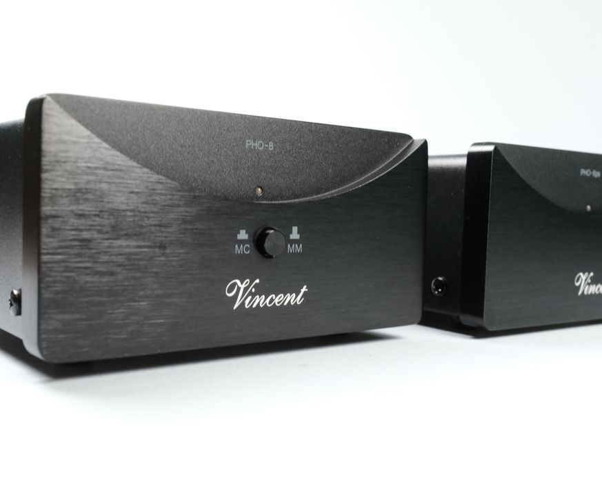 Vincent PHO-8, PHO-8S, phono preamp, MM/MC, фоно предусилвател, Hi-Fi, винил, грамофон, черен