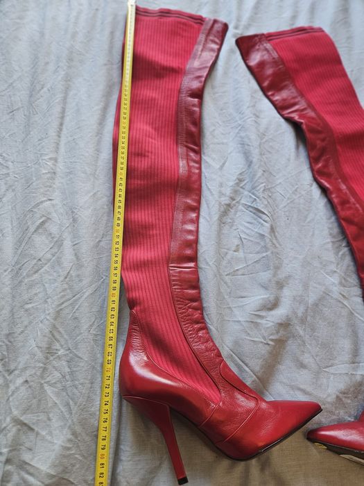 Cizme din piele fendi